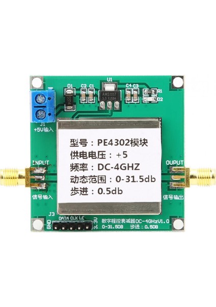 PE4302 Dijital Programlanabilir Kademeli Azaltıcı Modülü Dc 4ghz 0-31.5db