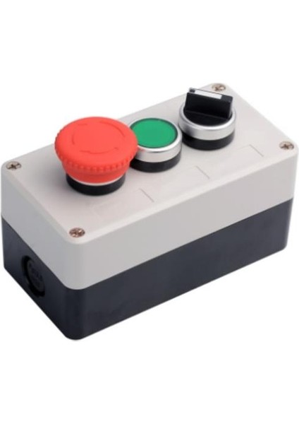 Acil Stop - Mandal Switch ve Tekli Yeşil Push Buton Kutusu
