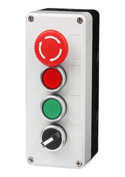 Acil Stop - Mandal Switch ve Ikili Push Buton Kutusu