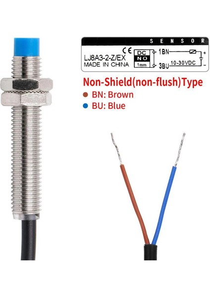 LJ8A3-2-Z/EX 6-36V 2mm No Endüktif Mesafe Sensörü