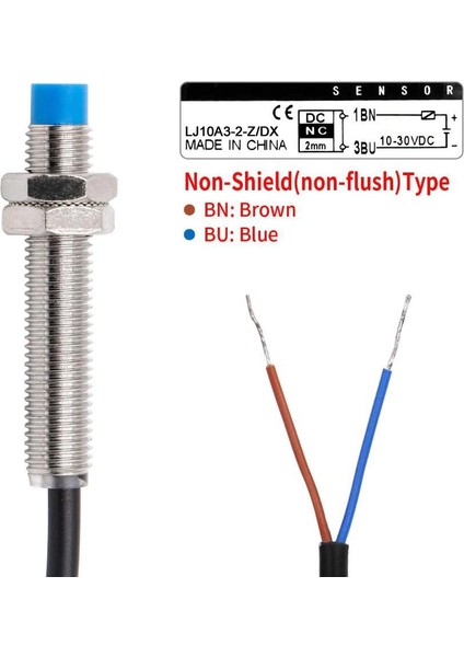 LJ10A3-2-Z/DX 6-36V 2mm Nc Endüktif Mesafe Sensörü