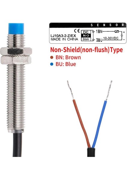LJ10A3-2-Z/EX 6-36V 2mm No Endüktif Mesafe Sensörü