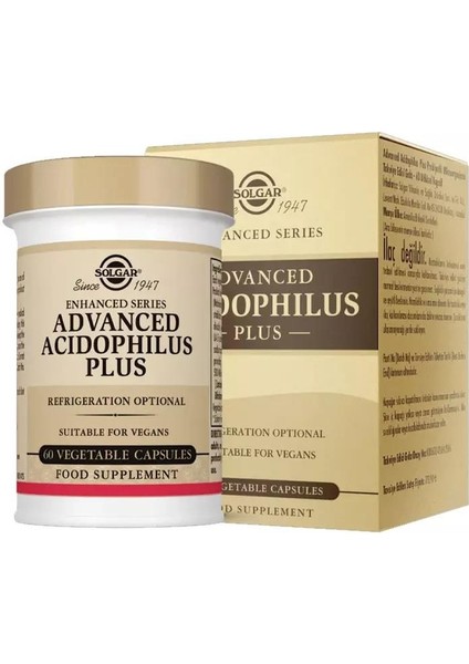 Advanced Acidophilus Plus 60 Kapsül