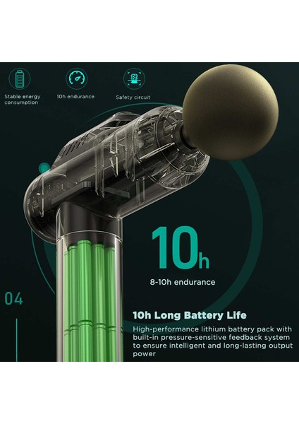 Sihirli Harika Profesyonel Kablosuz Masaj Tabancası Derin Doku Kas Gövdesi Arka Boyun Masajı Gevşeme (Yurt Dışından) fiyatları