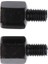 2xmotorccle Ayna Adaptörleri Rh 8mm Rh 8mm Aynaya Monte Edilmiş Moped Moped (Yurt Dışından) 3