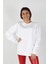 Kadın Sıfır Yaka Baskılı Sweatshirt 3