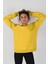 Kadın Sıfır Yaka Baskılı Sweatshirt 1