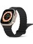 Apple Watch Ultra 49MM Uyumlu Silicon Magnetic Çift Renk Deri Leather Kordon Kayış Mıknatıslı Loop Rainbow Renkli Silikon Baklalı Yumuşak Liquid Kadifemsi 1