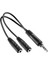 3.5mm Stereo Kulaklık Ses Çoklayıcı Y Kablo 1
