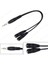 3.5mm Stereo Kulaklık Ses Çoklayıcı Y Kablo 2