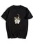 Cat & Cub Siyah Oversize T-Shirt 2