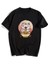 Spaghetti Cat Siyah Unisex Oversize T-Shirt 2