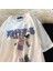 Anime Girl & Cat Beyaz Oversize T-Shirt 1