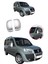 Fiat Doblo 2000-2010 Ayna Kapağı Abs Krom 2