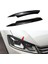 Passat B7 2010-2015 Için Araba Far Göz Kapakları Kaşları Abs Far Lambası Sticker Kapak Trim Aksesuarları-Siyah (Yurt Dışından) 3