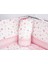 Süper Natural ahşap Beşik 4 Kademeli Gri Anne Yanı Sallanır Bebek Beşiği 60X120 -Uyku Seti+Yatak G9 5