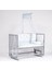 Süper Natural ahşap Beşik 4 Kademeli Gri Anne Yanı Sallanır Bebek Beşiği 60X120 -Uyku Seti+Yatak G8 1