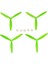 Rc Uva Quadcopter Yedek Parçaları S70W Hs Green Için Üç Blade Pervane (Yurt Dışından) 2