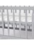 Süper Natural ahşap Beşik 4 Kademeli Gri Anne Yanı Sallanır Bebek Beşiği 60X120 -Uyku Seti+Yatak G4 5