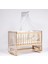 Vernikli 60x120 4 Kademeli Anne Yanı Sallanır Bebek Beşiği 60X120 -Uyku Seti+Yatak D9 1
