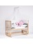 Vernikli Ahşap Doğal Beşik 4 Kademeli Anne Yanı Sallanır Bebek Beşiği 60X120 -Uyku Seti+Yatak D7 3
