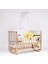 Süper Ahşap Doğal Beşik 4 Kademeli Anne Yanı Sallanır Bebek Beşiği 60X120 -Uyku Seti+Yatak D2 1