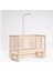 Süper Full Natural Ahşap Beşik 4 Kademeli Anne Yanı Sallanır Bebek Beşiği 60X120 - Boş Beşik 1