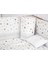 Süper Full Natural Ahşap Beşik 4 Kademeli Anne Yanı Sallanır Bebek Beşiği 60X120 -S06 Uyku Set+Yatak 5