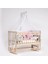 Süper Full Natural Ahşap Beşik 4 Kademeli Anne Yanı Sallanır Bebek Beşiği 60X120 -S03 Uyku Set+Yatak 1