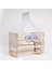 Süper Full Natural Ahşap Beşik 4 Kademeli Anne Yanı Sallanır Bebek Beşiği 60X120 -S02 Uyku Set+Yatak 3