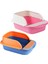 2x Yarı Kapalı Kedi Çöp Kutusu - Pembe (Yurt Dışından) 1