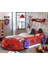 Jaguar Full Ledli Koltuklu Bazalı Arabalı Yatak, Kırmızı + 1 Adet Comfort Yatak 2