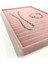 Yerli Üretim Madrid Model Süet Kumaş Pembe Renk 34/24 Cm Kademeli Çekmece Ici Bileklik-kolye Standı 2