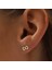 Kadın 14 Ayar Altın Küpe Minimalist Sonsuzluk Vidalı Altın Küpe 13 mm - MM200115 2