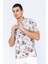 Erkek Regular Fit Desenli Kısa Kollu T-Shirt Gömlek 3
