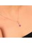 Altın Kaplama Gümüş Ametist Taşlı Lotus Motif Kolye 2