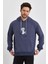 Baskılı Kapüşonlu Sweatshirt (E22-757A-04) 1