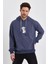 Baskılı Kapüşonlu Sweatshirt (E22-757A-04) 2