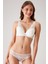 Ekru 4821 Biella Soft Push Up Dolgulu Çiçekli Bralet Sütyen Takımı / Iç Çamaşır Takım 1