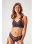 Blueberry 4834 Tül Detaylı Balensiz Üçgen Bralet Sütyen ve Brazilian / Iç Çamaşır Takımı 1