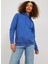 Bisiklet Yaka Açık Mavi Kadın Sweatshirt 12223961 2