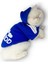 Saks Mavi Adidog Kapşonlu Kedi Sweatshirt Kedi Kazağı 1