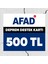 Afad Deprem Bölgelerine Destek Kartı 500 TL 1