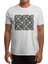 Black And White Pattern Geo Art Deco Beyaz Spor Tişört 1