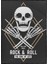 Kafatası Rock And Roll Müzik Illüstrasyon Poster P-004610 1