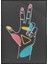 El ve Şekiller Renkli Modern Illüstrasyon Poster P-000599 1