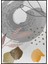 Yapraklar ve Şekiller Modern Illüstrasyon Poster P-001945 1