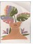 Yapraklar ve Kadın Pastel Renkler Modern Poster P-001777 1