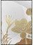 Lotus Çiçekler ve Yaprakları Altın Gold Renkler Modern Poster P-000809 1