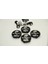 Ford Mustang Shelby Kobra Logo Jant Göbeği Kapak Seti 60MM 2